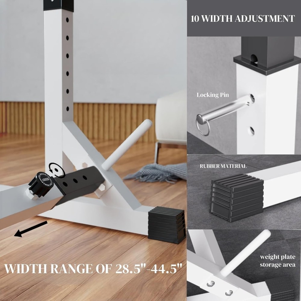 Multifunctional Dip Station Squat Rack Max Load 550lbs