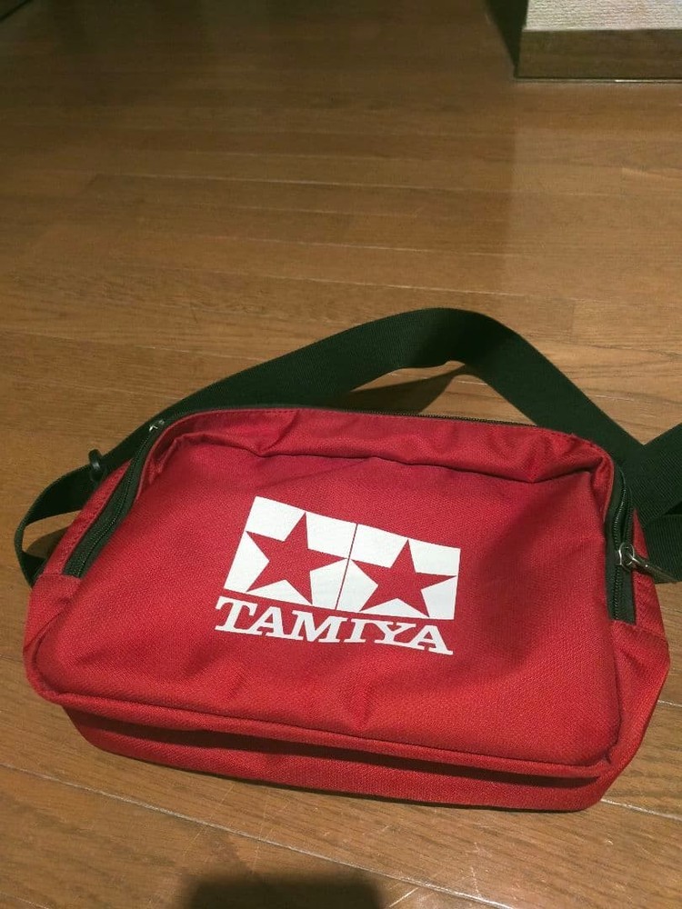 Tamiya Shoulder Bag Black/Red Mini 4Wd