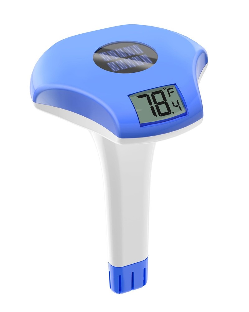 Pool Thermometer Floating Easy Read Solar Powerd With Lcd Large Digital Display