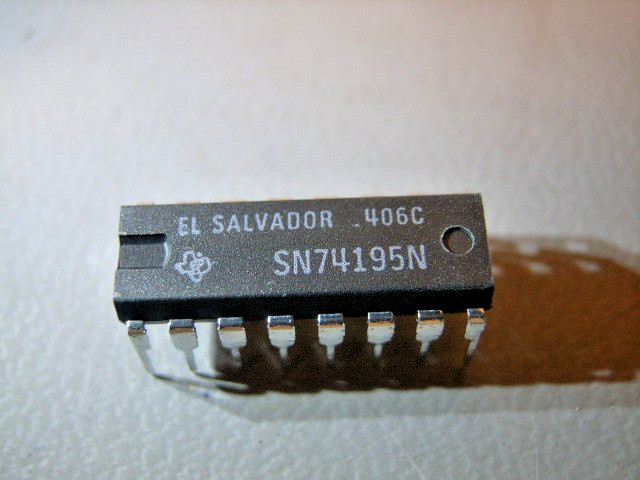 SN74195N - Texas Instruments - 4-Bit Parallel-Access Shift Register DIP-16 ( 10