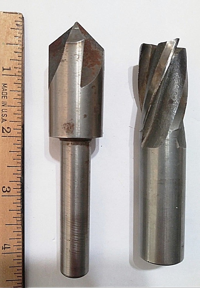 High Speed Drill Bits (2) Large Unmarked