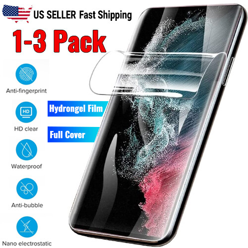 1-3 Pack Hydrogel Screen Protector For Samsung Galaxy S21 S22 Ultra/S22+/Plus 5G