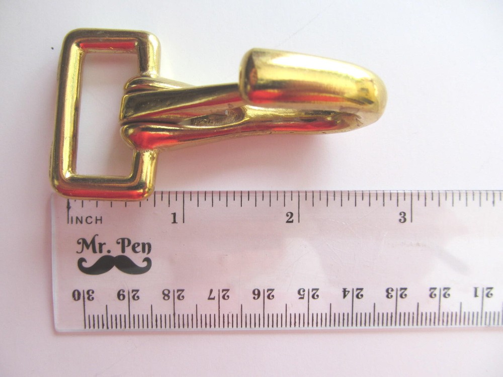 Halter Spring Snap 1" (2.5 cm) Solid Brass Snaps (Set of Two)