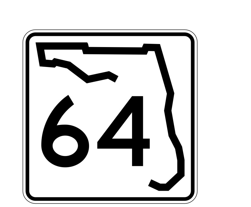 Florida State Road 64 Sticker Decal