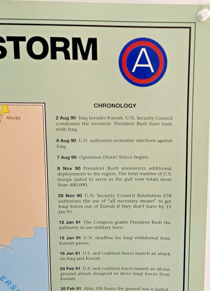 Operations Desert Shield/Desert Storm 24'" x 30" Poster CENTCOM Unframewd