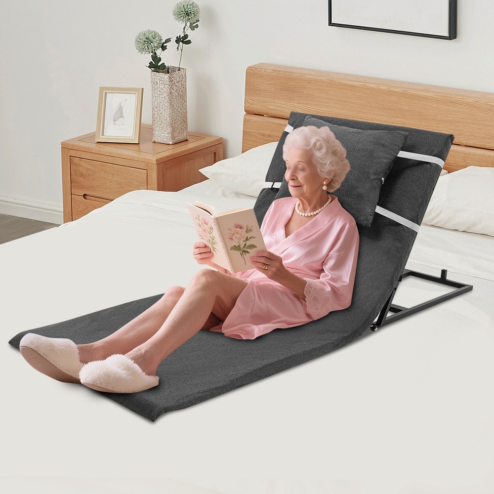 Electric Lifting Bed Backrest 2-80°Adjustable Back Rest Support For Elderly Grey