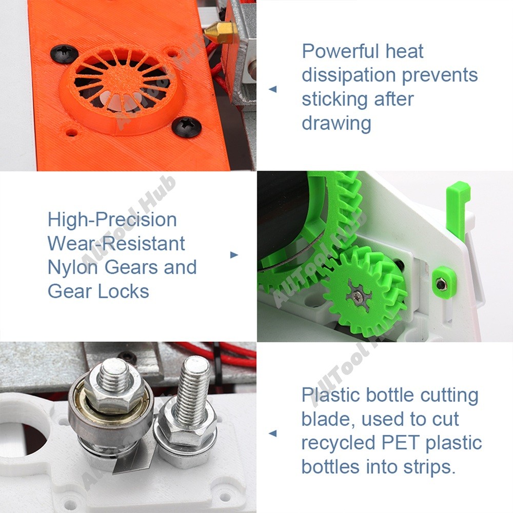 DIY Filament Maker Machine 3D Printer Filament | Desktop PET Recycler & Extruder