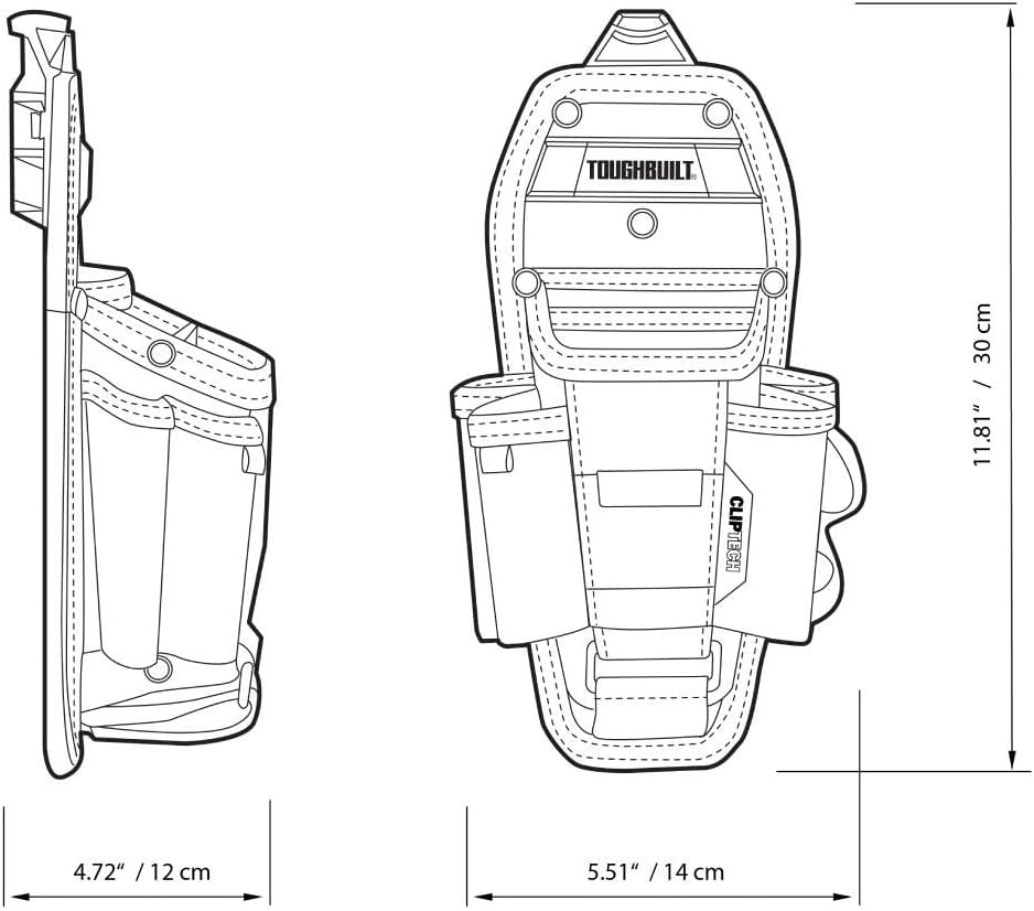 Cliptech Series – Technician 7-Pocket Tool Pouch with Cliptech Hub, Adjustable T