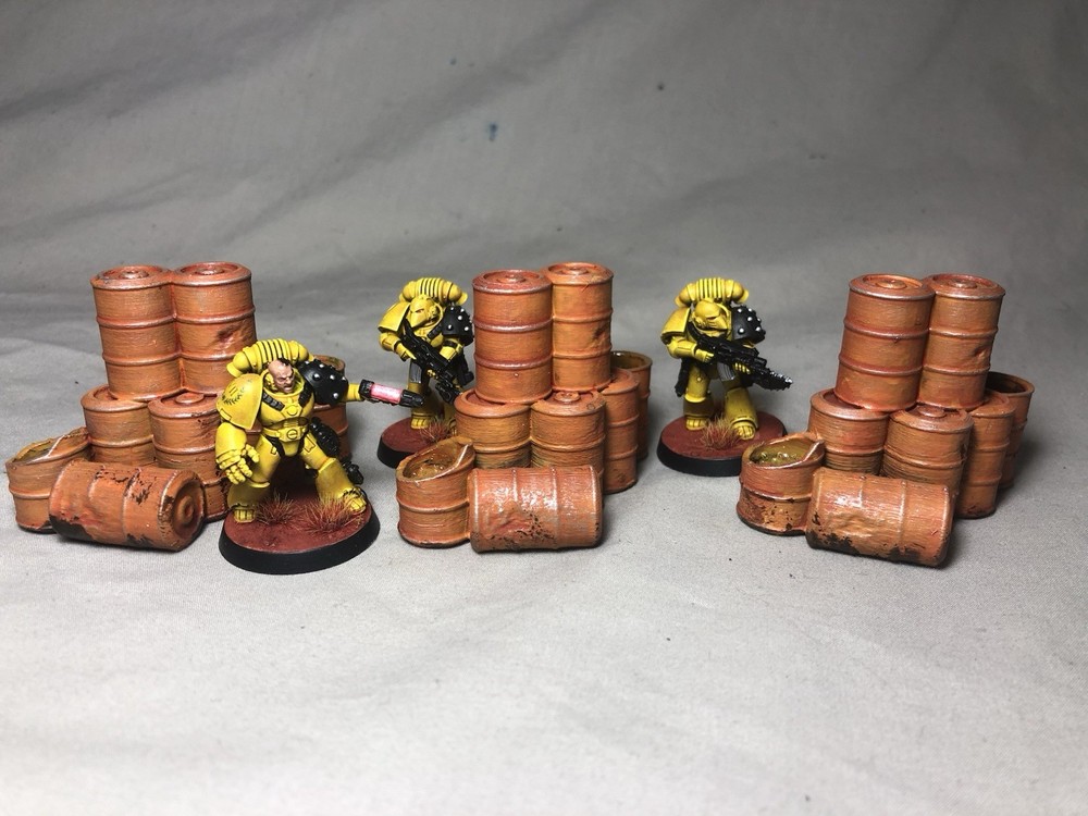 Barrel Stacks (3) Set Sci Fi Scatter Terrain