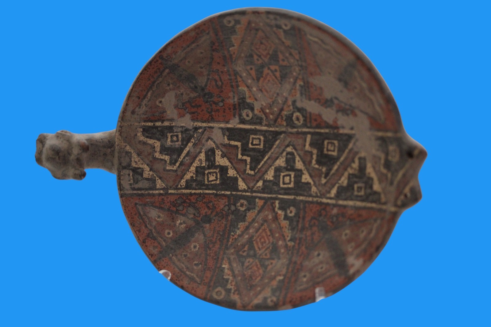 Museum Replica of a Pre Columbian Inca Artifact Small Plate From Peru 030