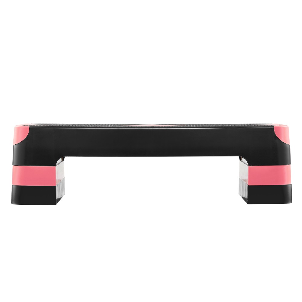 Aerobic Stepper Step Platform with 4 Risers, Adjustable 4-8 inch, Non-Slip