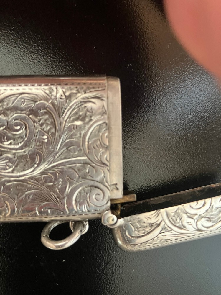 Beautiful Antique Silver Matchbox