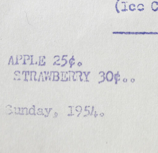 Mystery Menu Mansons No location 1954