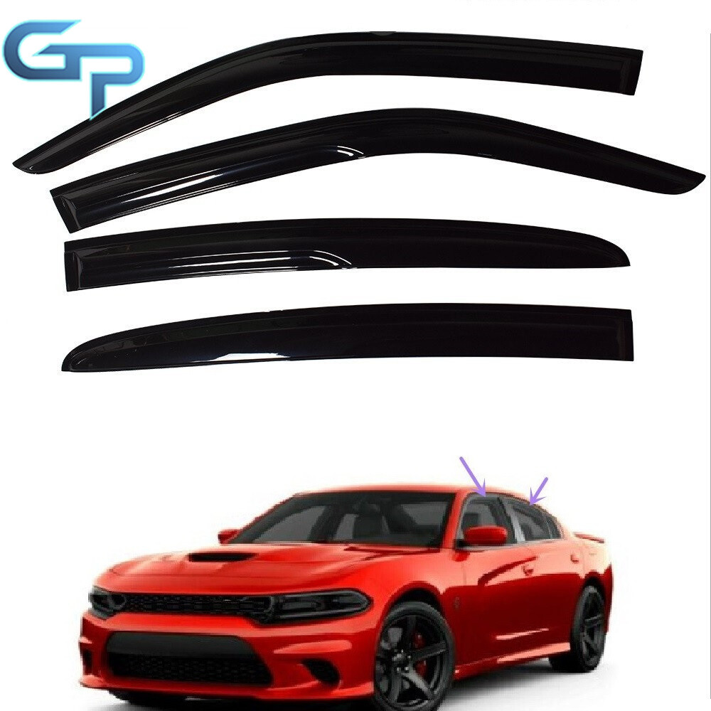For 2011-2020 Dodge Charger 4pcs Window Vent Visors Sun Rain Guards Deflectors