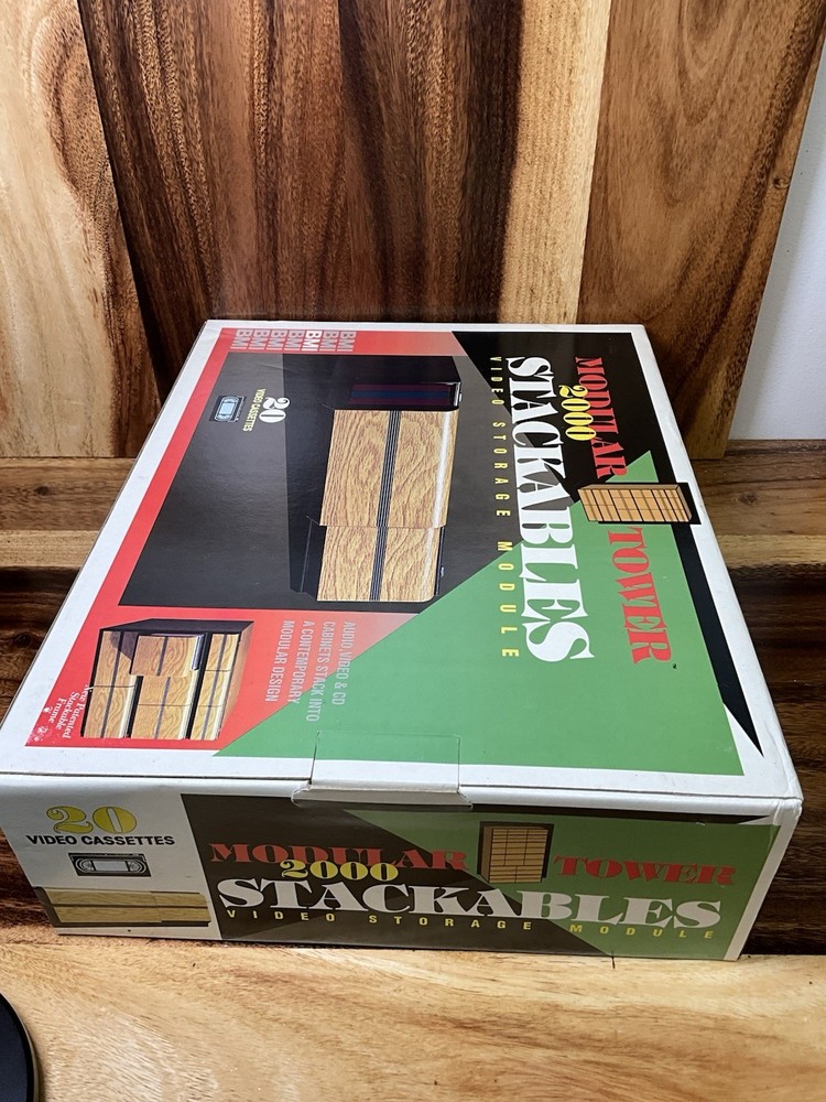 BMI Modular Tower 2000 VHS Storage Module Holds 20 Cassettes