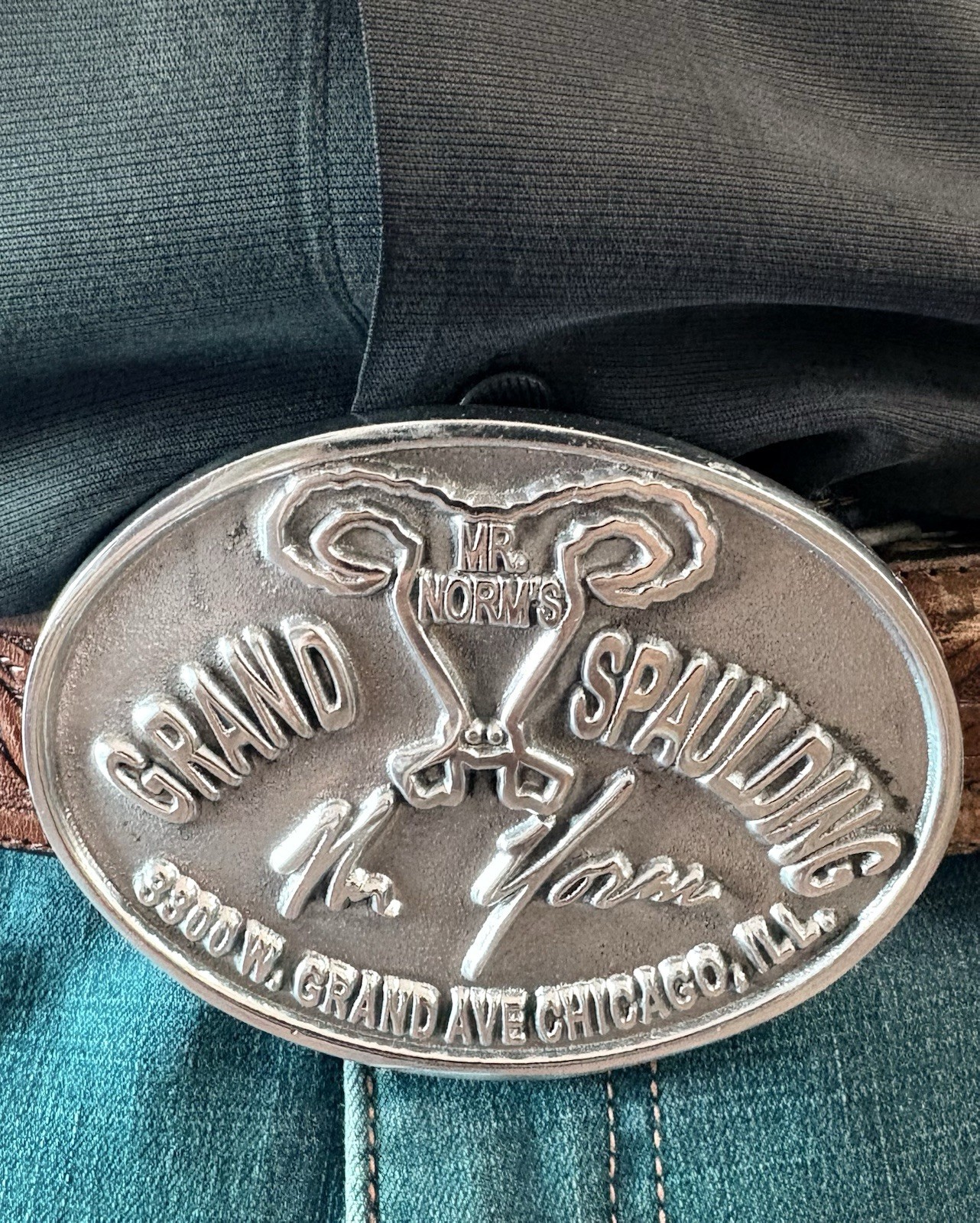 Mr Norm’s Belt Buckle of Deck Lid Emblem