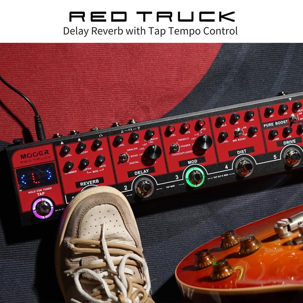 Red Truck Combined Multi Effects Multiple Stompbox, Tranditional Guitar Effec...