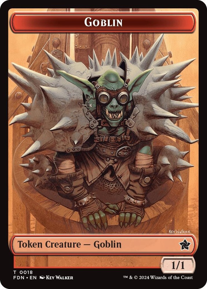 Goblin // Insect Doubled-Sided Token Foundations 18 // 21 MTG NM