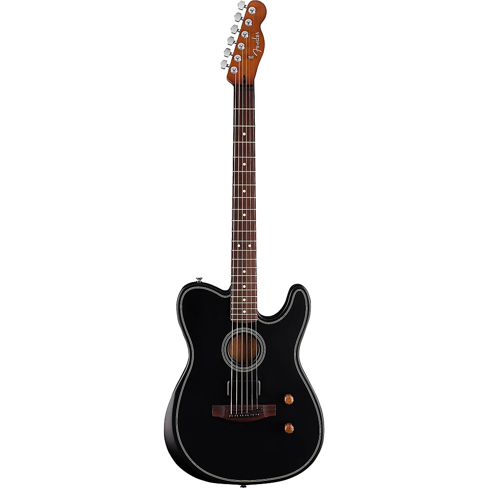 Fender Acoustasonic Standard Telecaster Acoustic-Electric Guitar Black