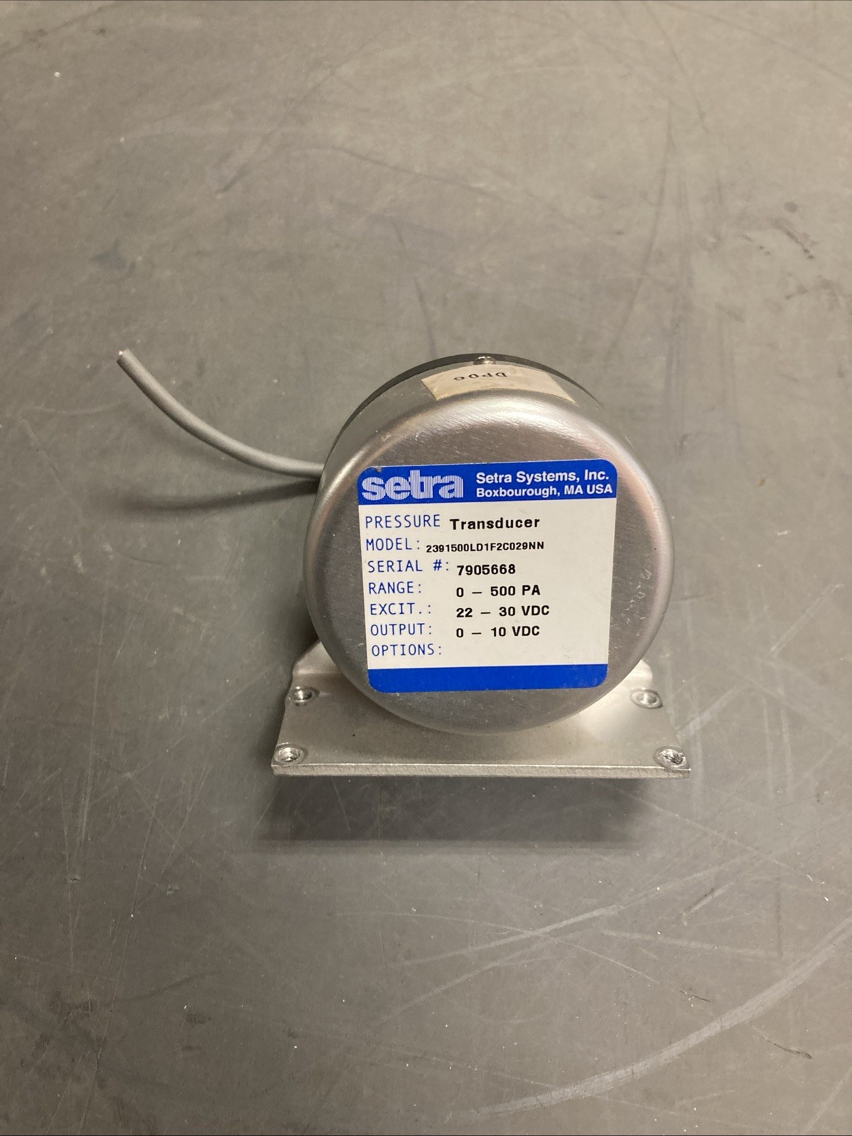 SETRA Systems Pressure Transducer 2391500LD1F2C029NN 0-500PA | U.S.A. SELLER