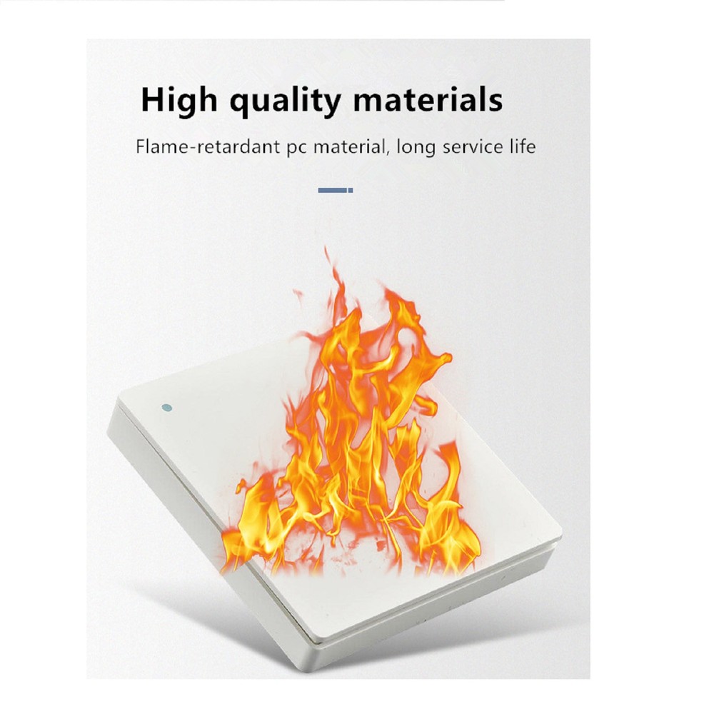 433MHz Wireless RC Kinetic Self-Powered Wall Light Switch For Home Lighting e