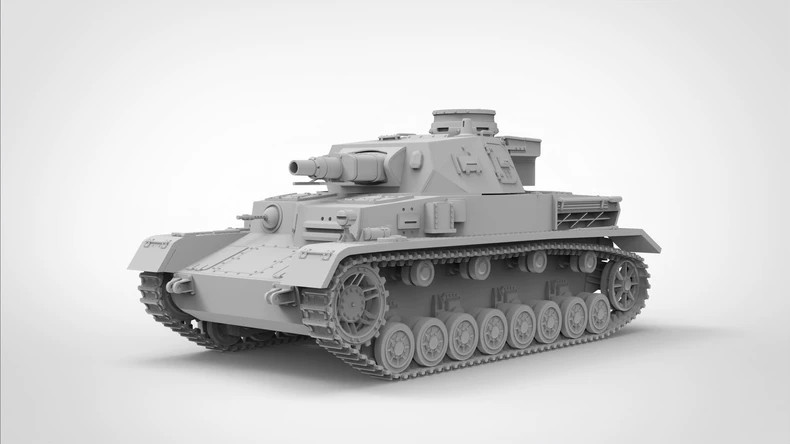 3D Printed 1/72/87/144Model Kit German Panzer IV Tank Type E Unpainted