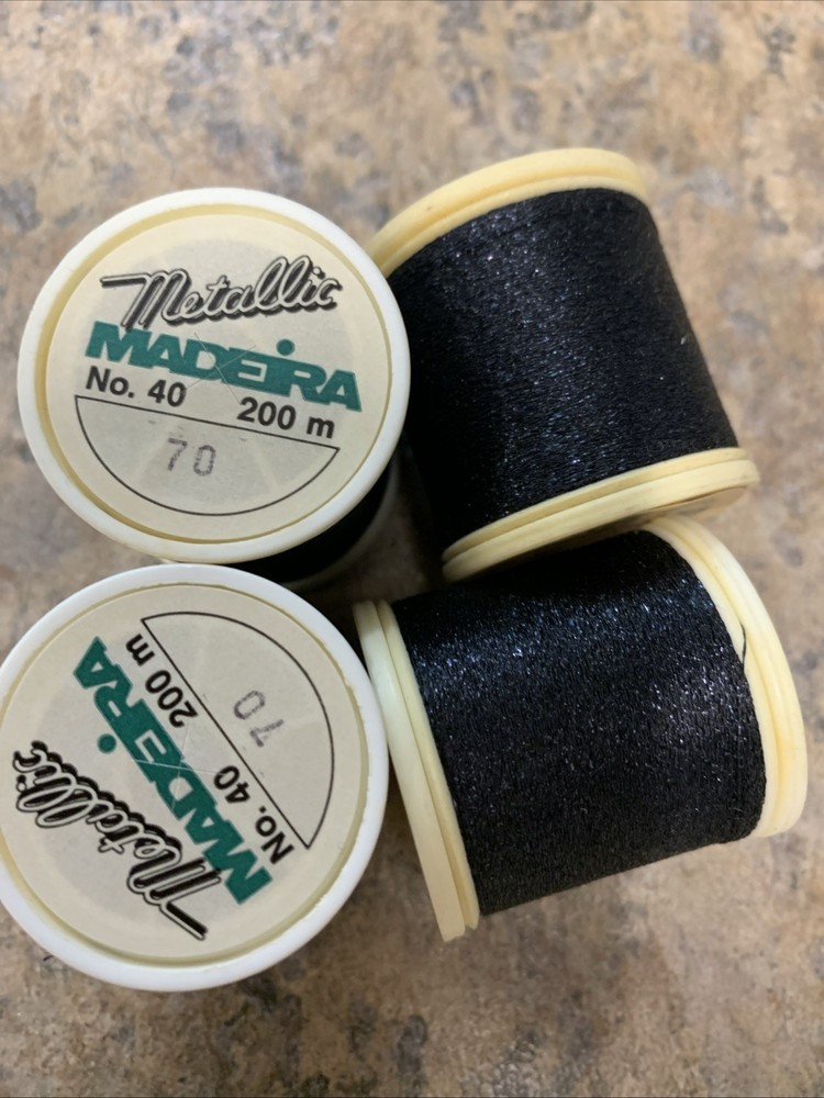 4 Spools MADEIRA Metallic Polyester Embroidery Thread 200M, # 70