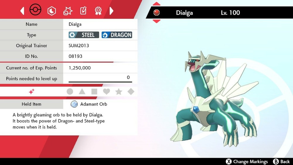 ✨Shiny✨ Event Dialga For Pokémon Sword & Shield