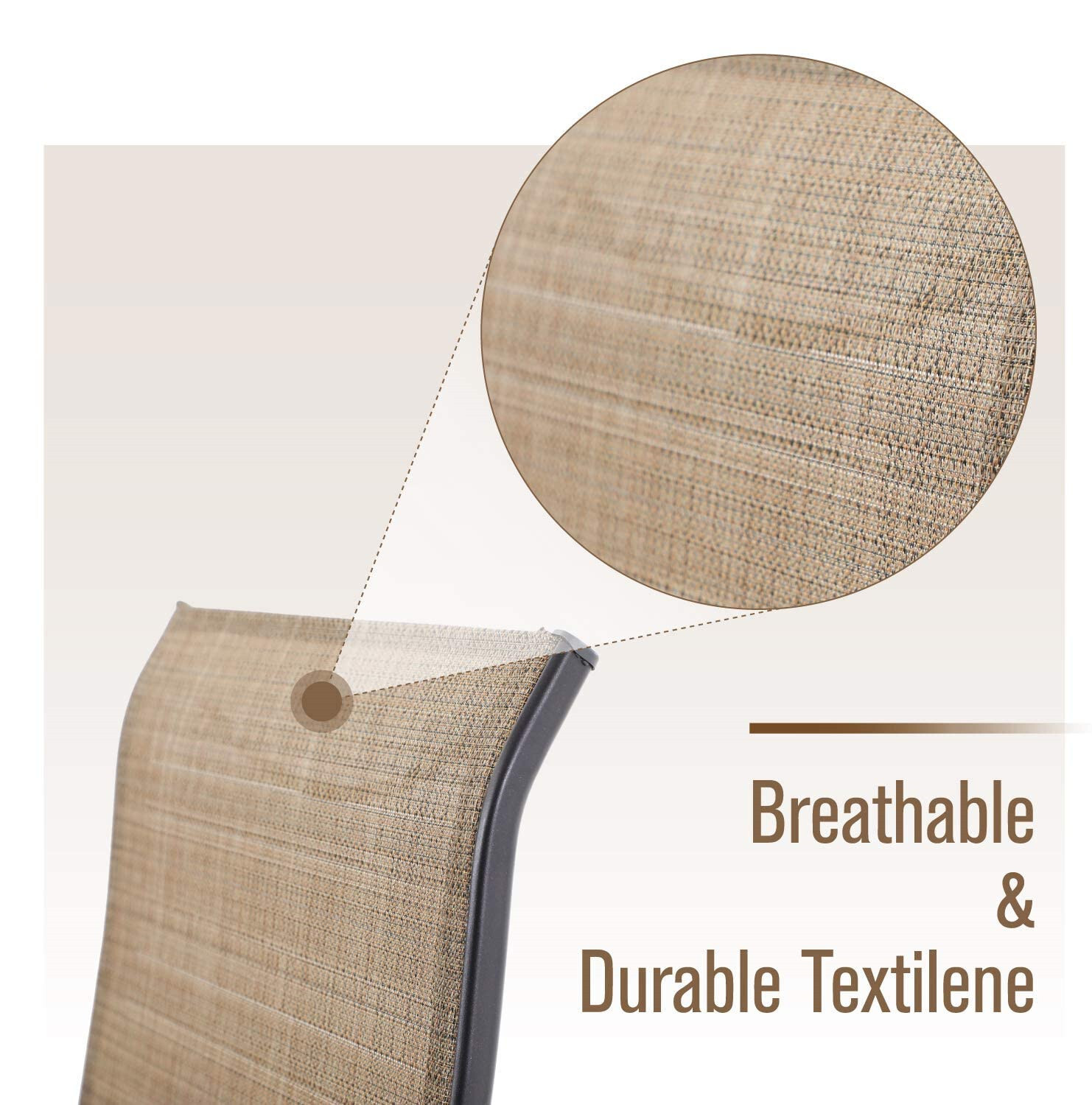 Patio Bar Stools Set of 4 Swivel Barstools Bar Height Chair Outdoor Dining Chair