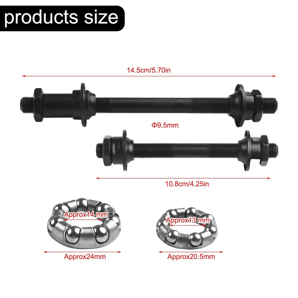 Bicycle Components Bicycle Solid Axle Front And Rear Hub Bead Racks Cycling