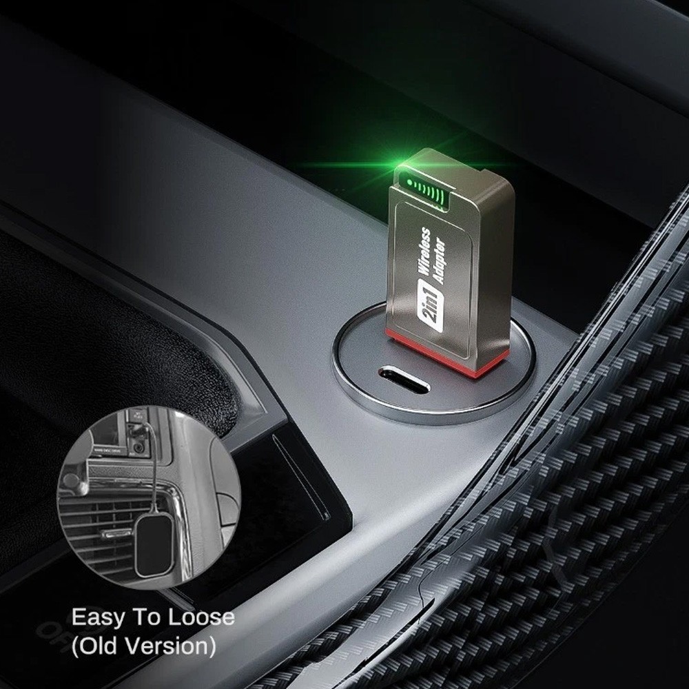 USB Wireless CarPlay Adapter For iPhone Apple Wireless Dongle Plug ＆ Play 2Pack