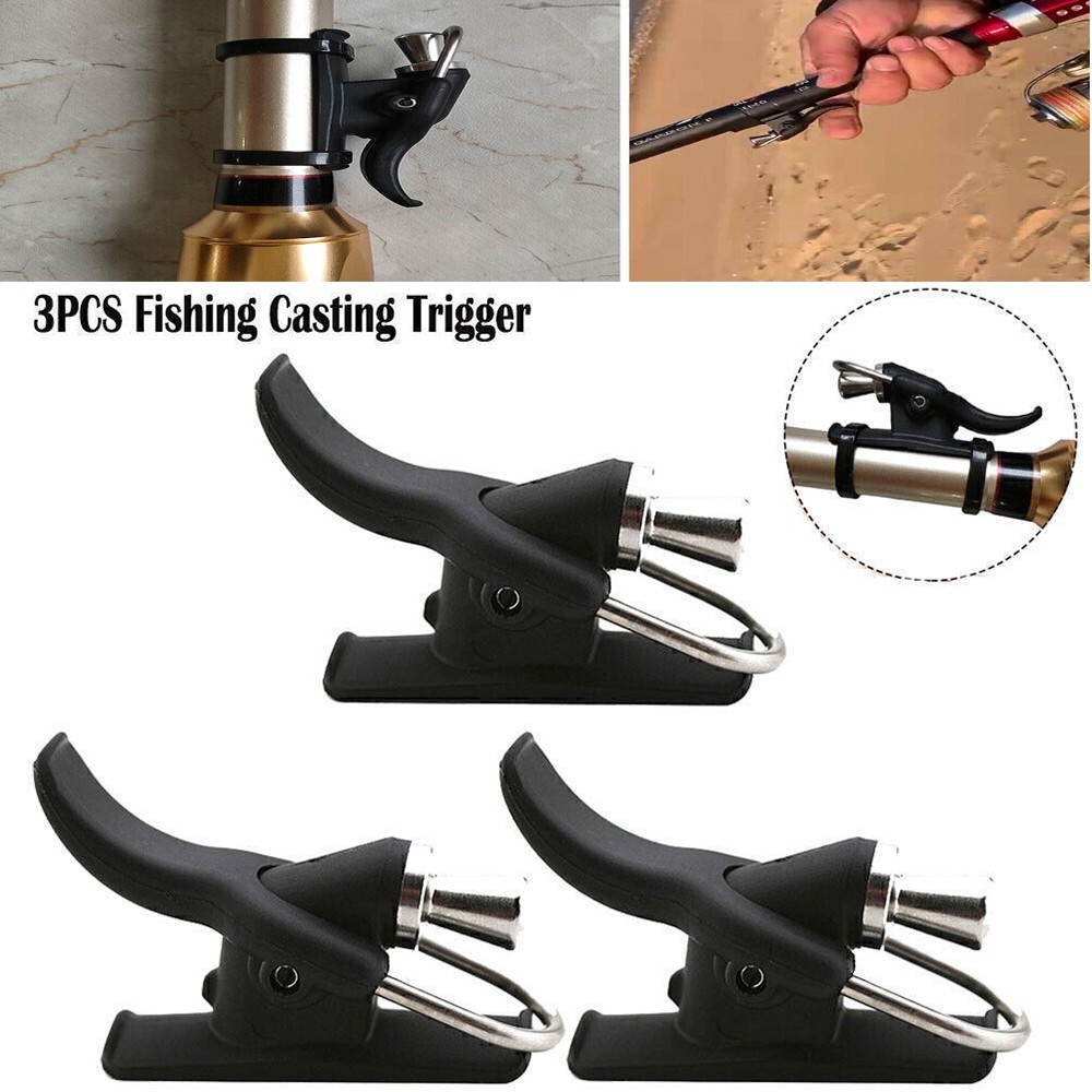 3Pcs Stainless Breakaway Trigger Casting Cannons Fishing Accessories Surf Parts