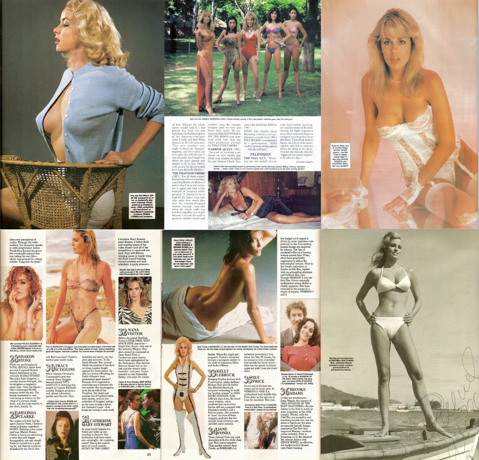 66 Old Issues of Femme Fatales - Sexy Fantasy Movie Actresses Magazine on DVD