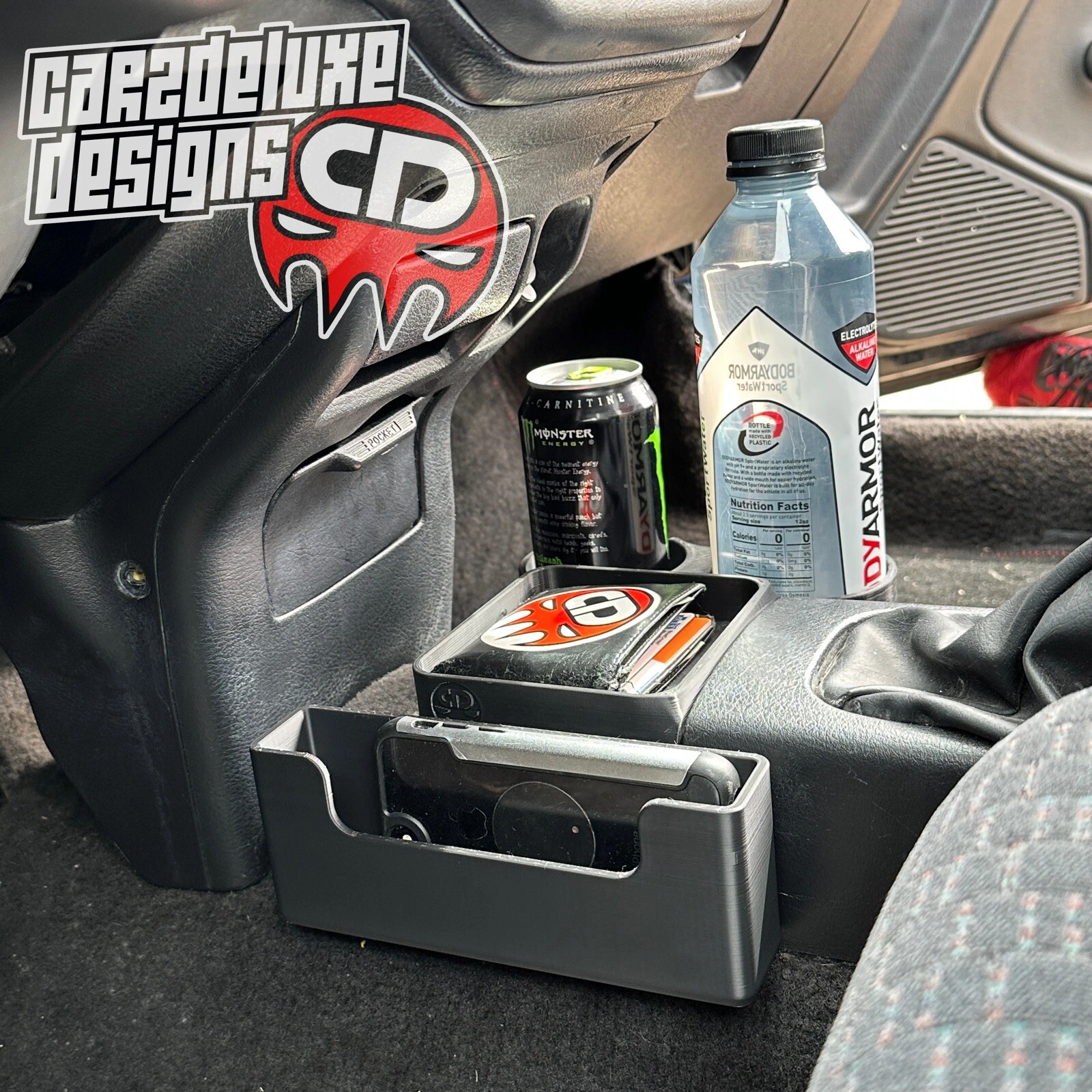 Cup holder upgrade for 1992-1995 Civic EG Storage tray and pocket (Original)