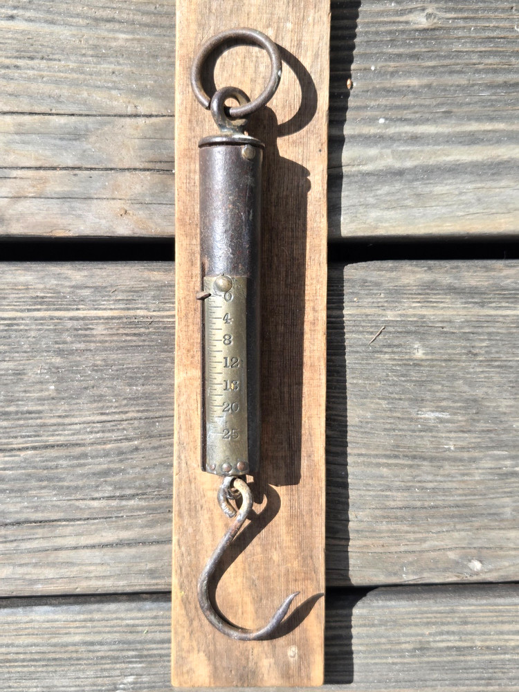 Antique Ring & Hook SPRING SCALE 25 lb.