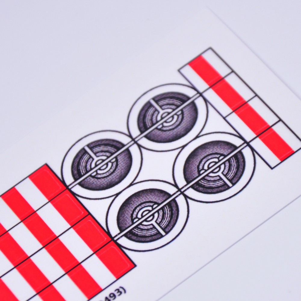 Replacement sticker for set 9493 Precut sticker