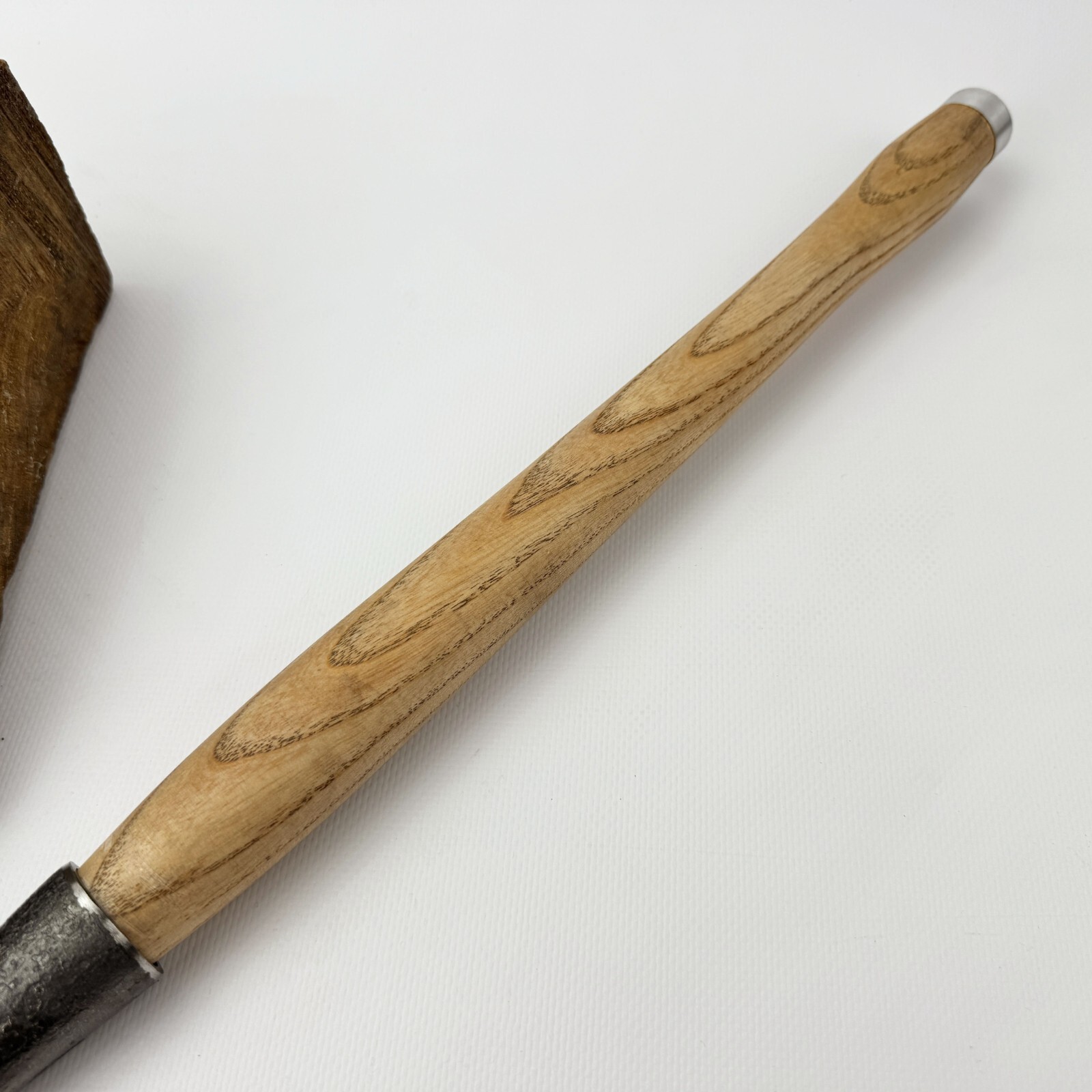 Rounded Timber Chisel – Hand-Forged Steel, Ash Handle, Sheath, Heavy Duty