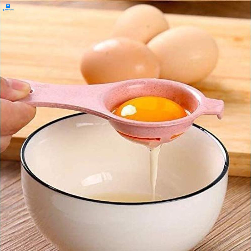 BAMUTU 3PCS Egg Separator Yolk White Pink