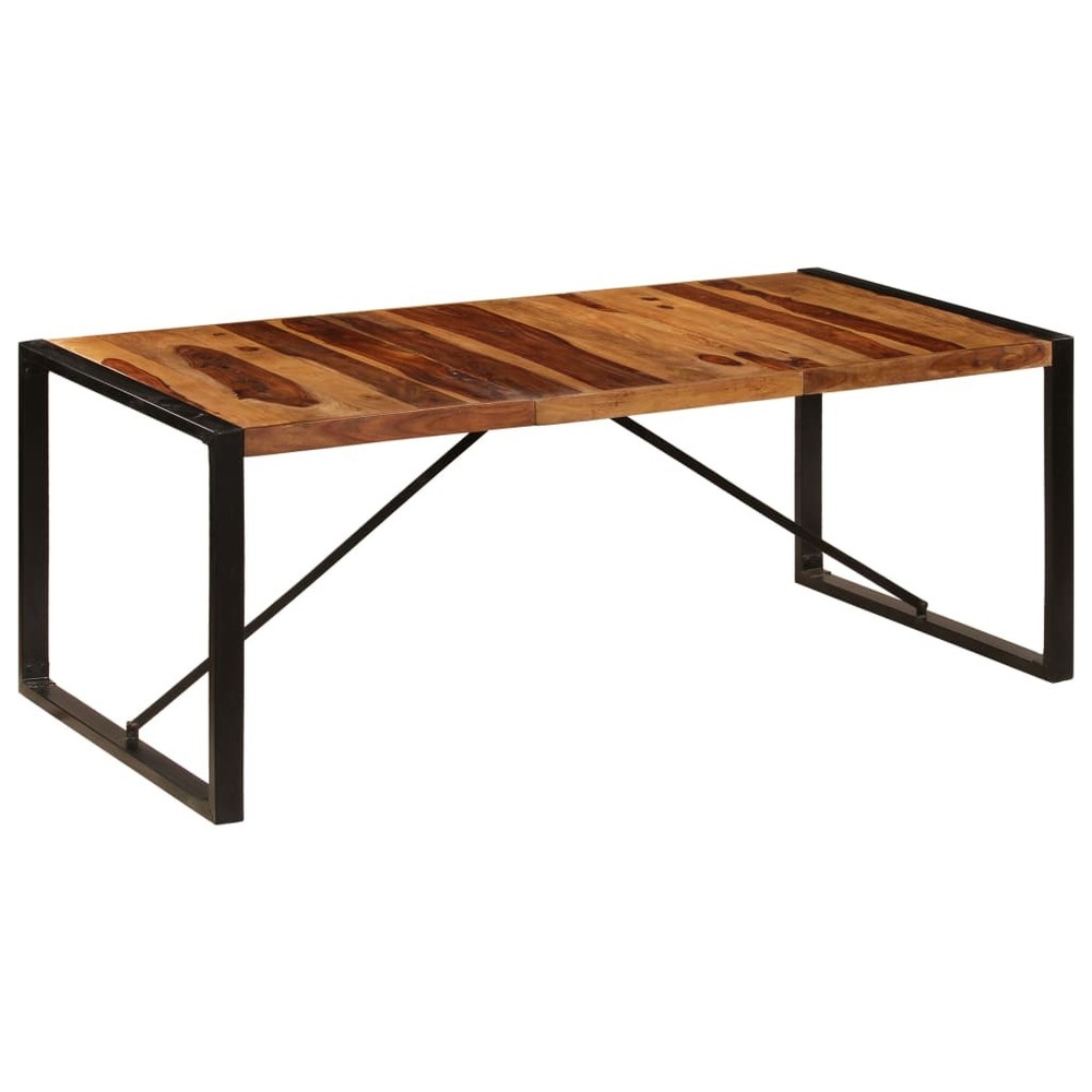 Dining Table Kitchen Table Dining Room Dinner Table Solid Acacia Wood vidaXL