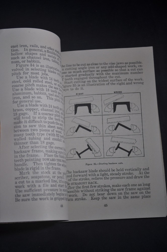 *WW2* 1944 Hand Tools - US Navy Training Course