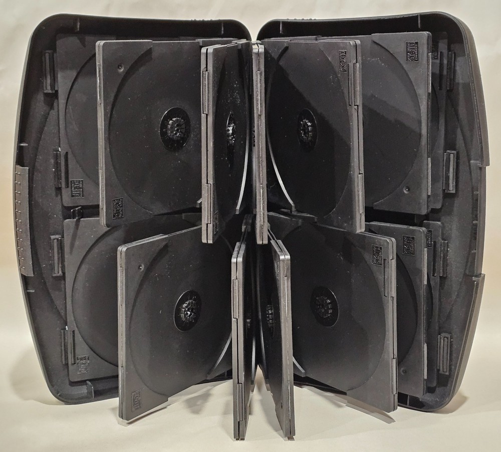Laserline 24 CD DVD Hard Plastic Case Portable Disc Storage