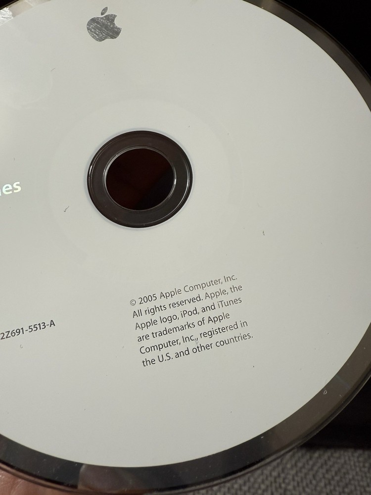 Apple iPod + iTunes Software Installation Disc CD-ROM