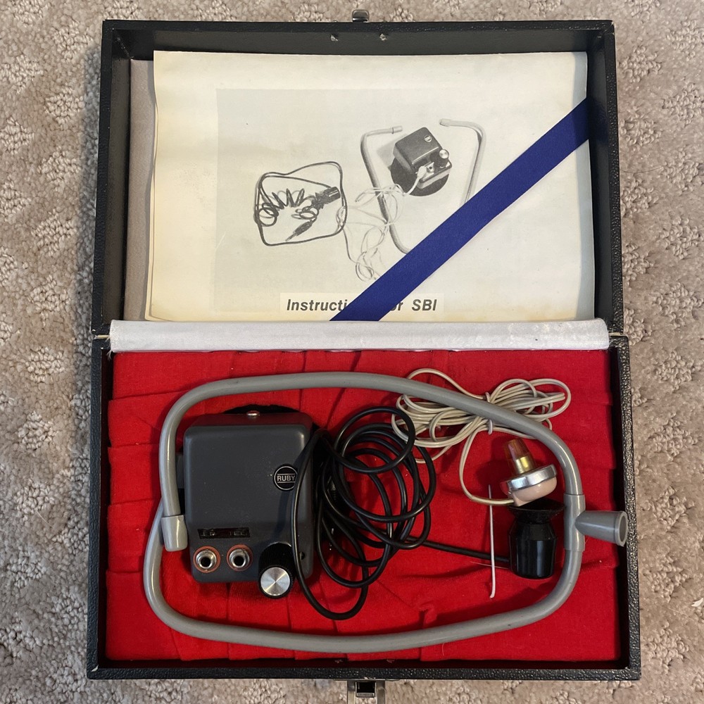 Vintage "RUBY" Stethoscope Super Bug With Box Model SB-1