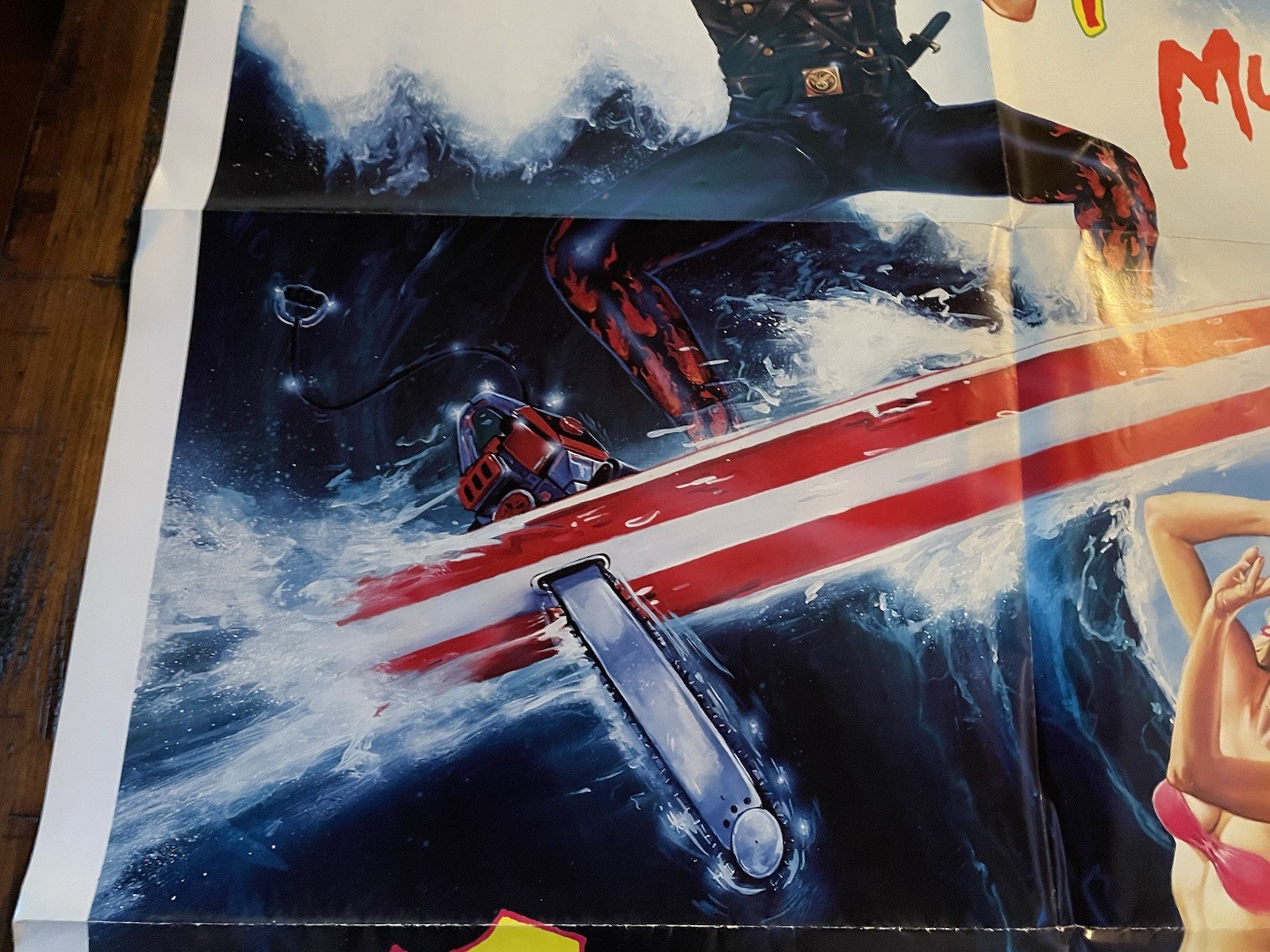 1987 SURF *** MUST DIE Movie Poster - Horror