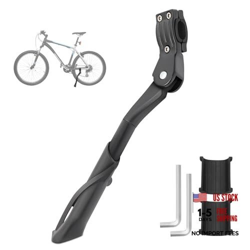 Bike Kickstand Universal, Rear Side Kick Stand with Height Adjustable, High