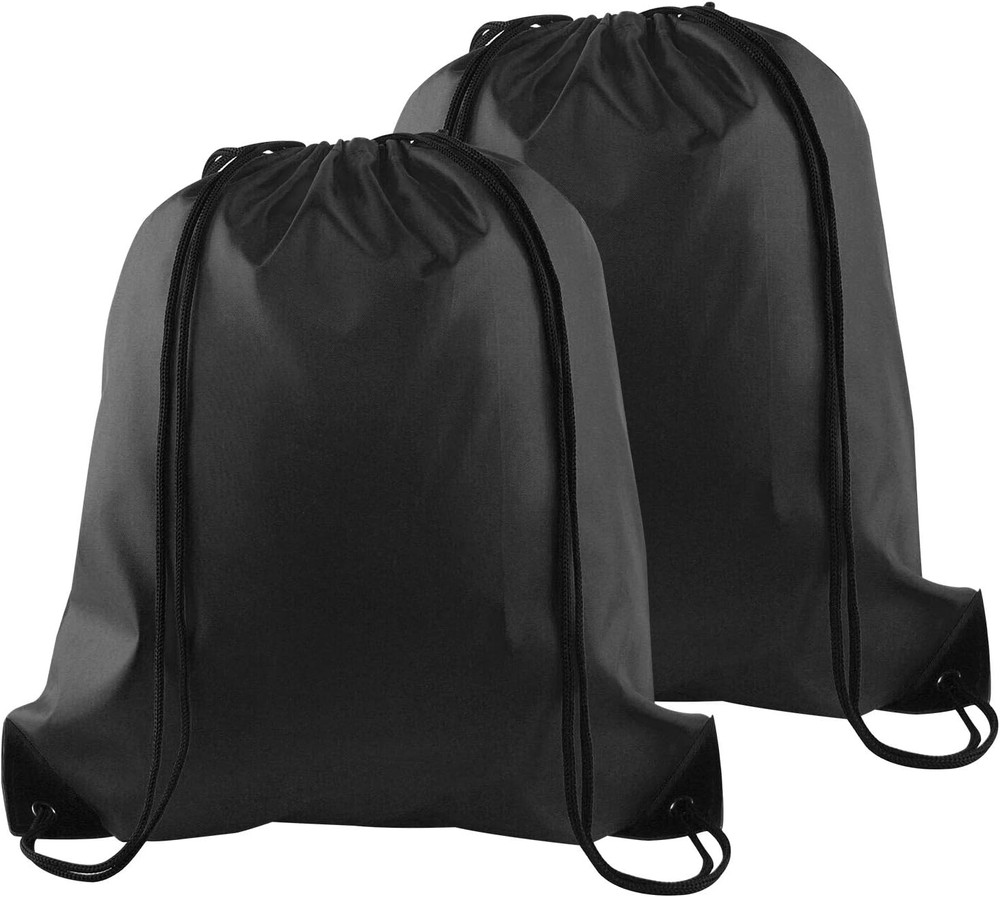KUUQA 2 Pcs Drawstring Backpack Bags Sports Cinch Sack String Backpack Storage B