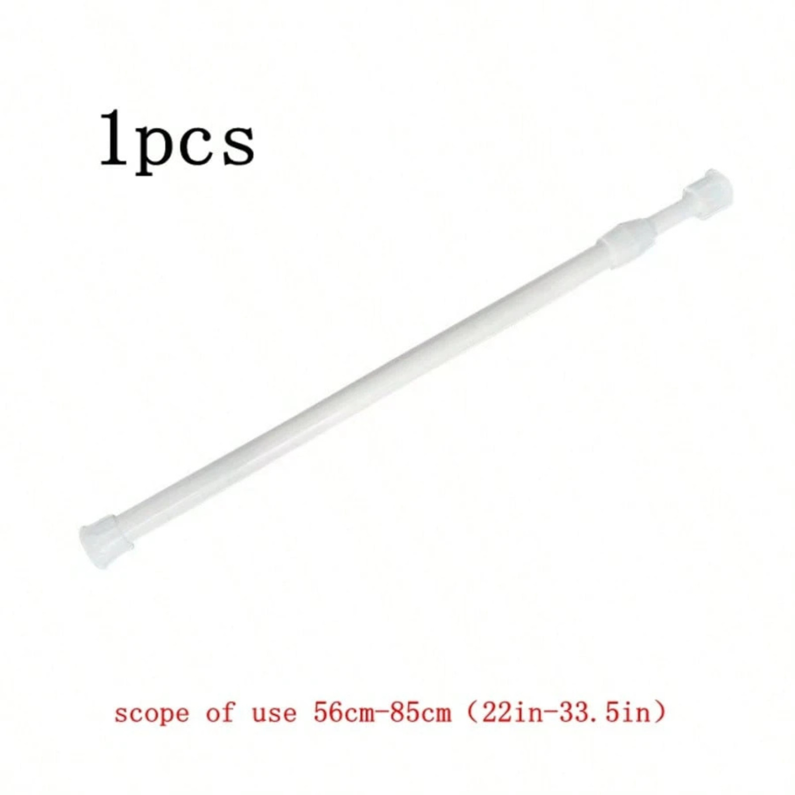 Extendable Curtain Rod Telescopic Towel Rail Pole Bath Shower Curtain ABS Rod