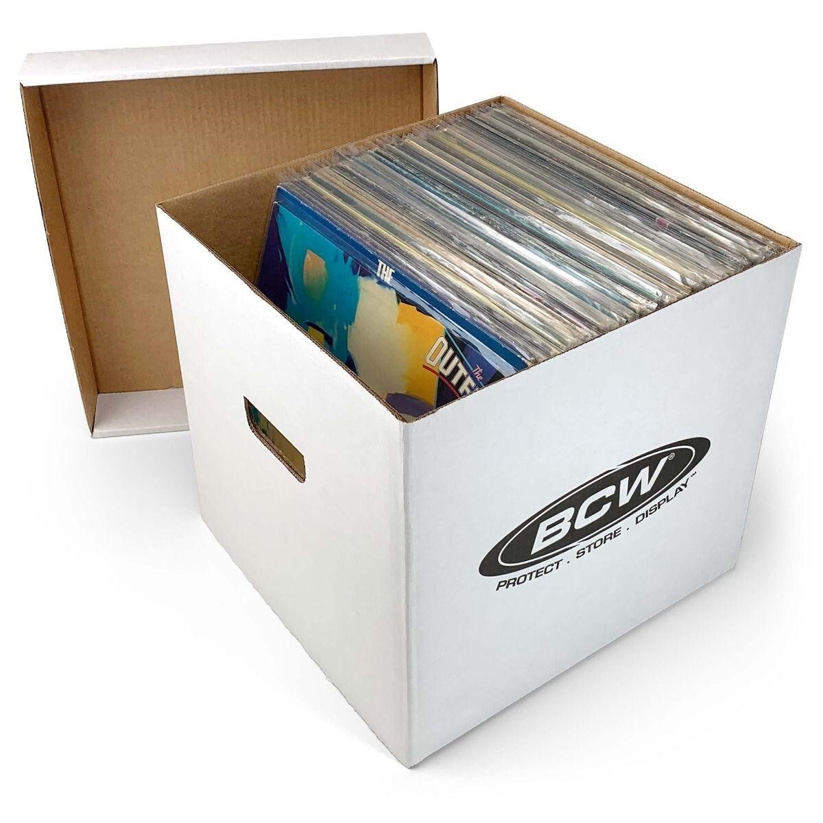 BCW Cardboard Record Storage Archive Box For 33 RPM 12" Vinyl LP Record Albums