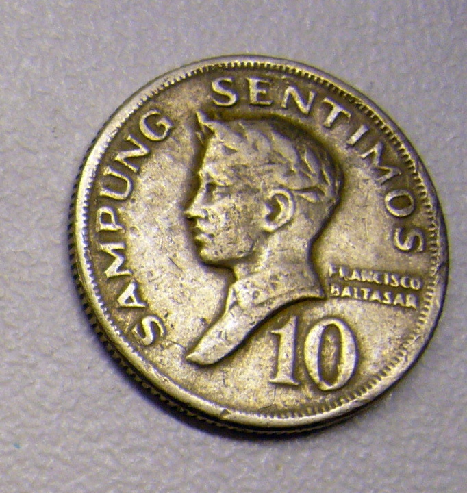 1971 PHILIPPINES 10 Sentimos Coin