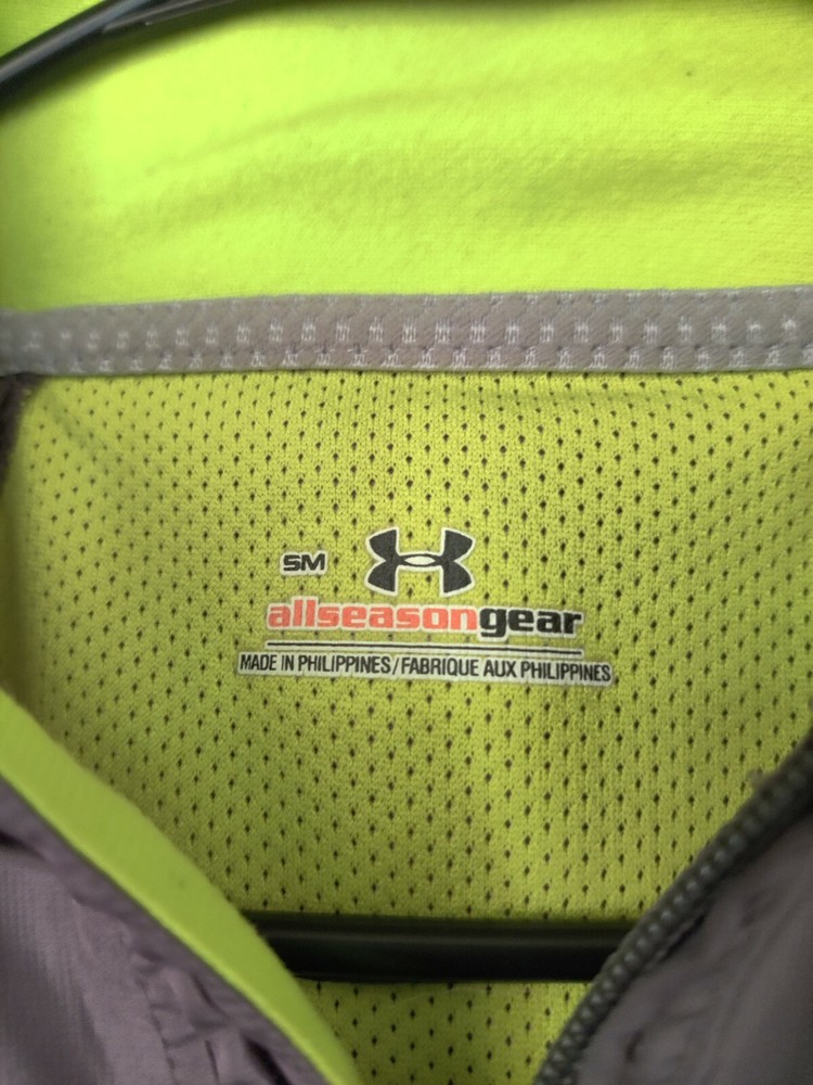 UNDER ARMOUR Mens Windbreaker Jacket Size Small, Gray